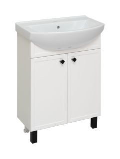 Тумба под раковину Runo белая (под умывальник Best 65 ) Римини 65 (00-00001254)